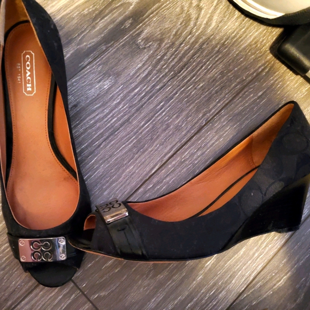 COPY - Coach short wedge heel